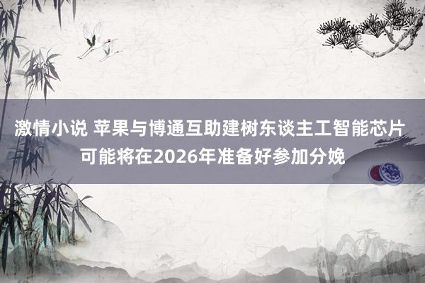 激情小说 苹果与博通互助建树东谈主工智能芯片 可能将在2026年准备好参加分娩