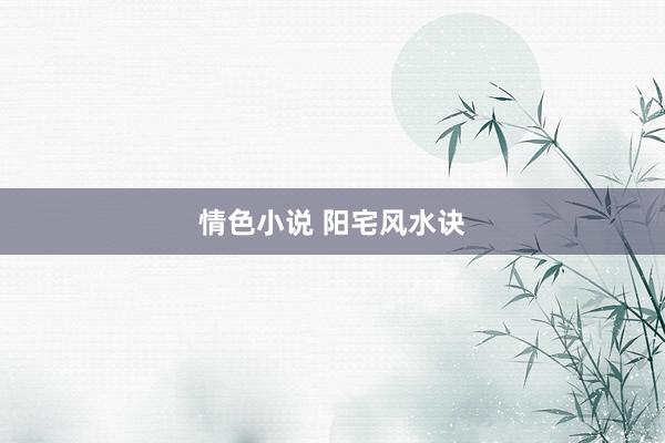 情色小说 阳宅风水诀