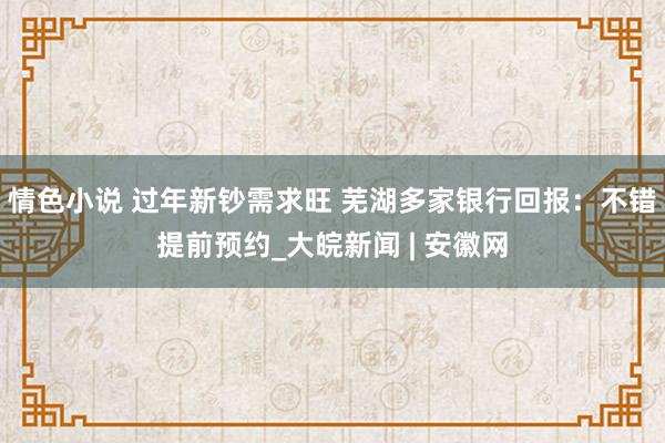 情色小说 过年新钞需求旺 芜湖多家银行回报：不错提前预约_大皖新闻 | 安徽网