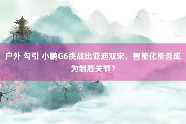 户外 勾引 小鹏G6挑战比亚迪双宋，智能化能否成为制胜关节？