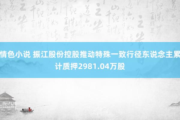 情色小说 振江股份控股推动特殊一致行径东说念主累计质押2981.04万股