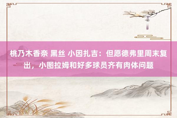 桃乃木香奈 黑丝 小因扎吉：但愿德弗里周末复出，小图拉姆和好多球员齐有肉体问题