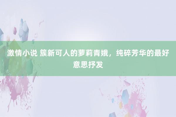 激情小说 簇新可人的萝莉青娥，纯碎芳华的最好意思抒发