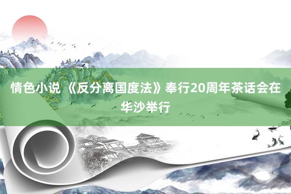 情色小说 《反分离国度法》奉行20周年茶话会在华沙举行