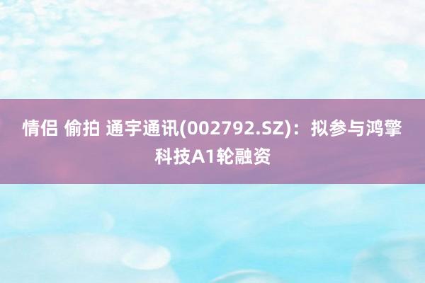 情侣 偷拍 通宇通讯(002792.SZ)：拟参与鸿擎科技A1轮融资