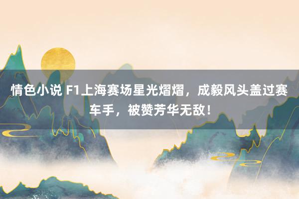 情色小说 F1上海赛场星光熠熠，成毅风头盖过赛车手，被赞芳华无敌！
