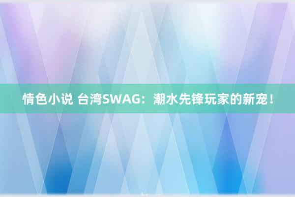 情色小说 台湾SWAG：潮水先锋玩家的新宠！