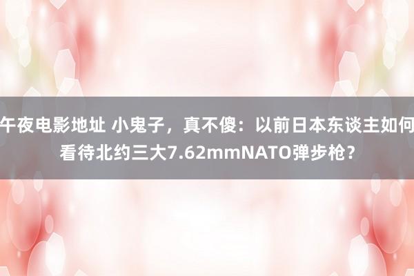 午夜电影地址 小鬼子，真不傻：以前日本东谈主如何看待北约三大7.62mmNATO弹步枪？