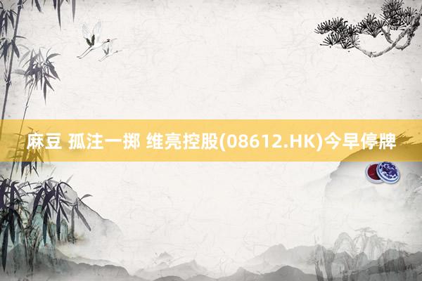 麻豆 孤注一掷 维亮控股(08612.HK)今早停牌