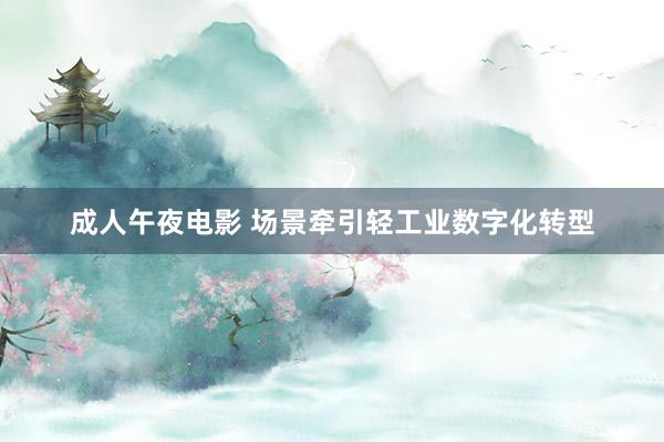 成人午夜电影 场景牵引轻工业数字化转型
