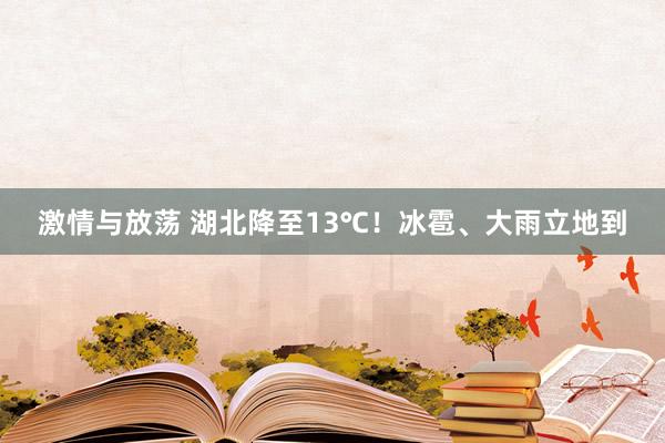 激情与放荡 湖北降至13℃!冰雹、大雨立地到