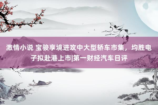 激情小说 宝骏享境进攻中大型轿车市集，均胜电子拟赴港上市|第一财经汽车日评