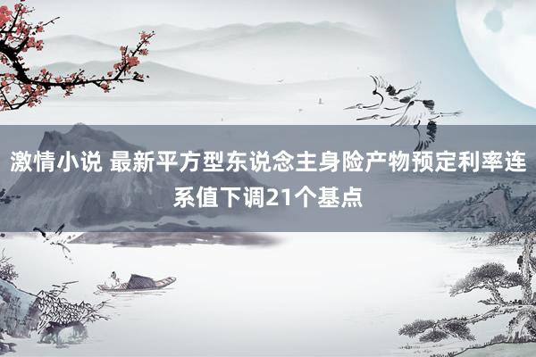 激情小说 最新平方型东说念主身险产物预定利率连系值下调21个基点